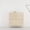 Aparador de madera natural de estilo nórdico - Imagen 2