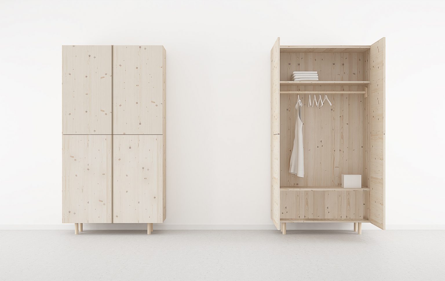 Armario 2 puertas de estilo nórdico. Tienda online de mobiliario nórdico.