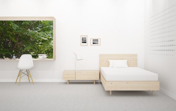 cabezal diseño para dormitorio juvenil en madera