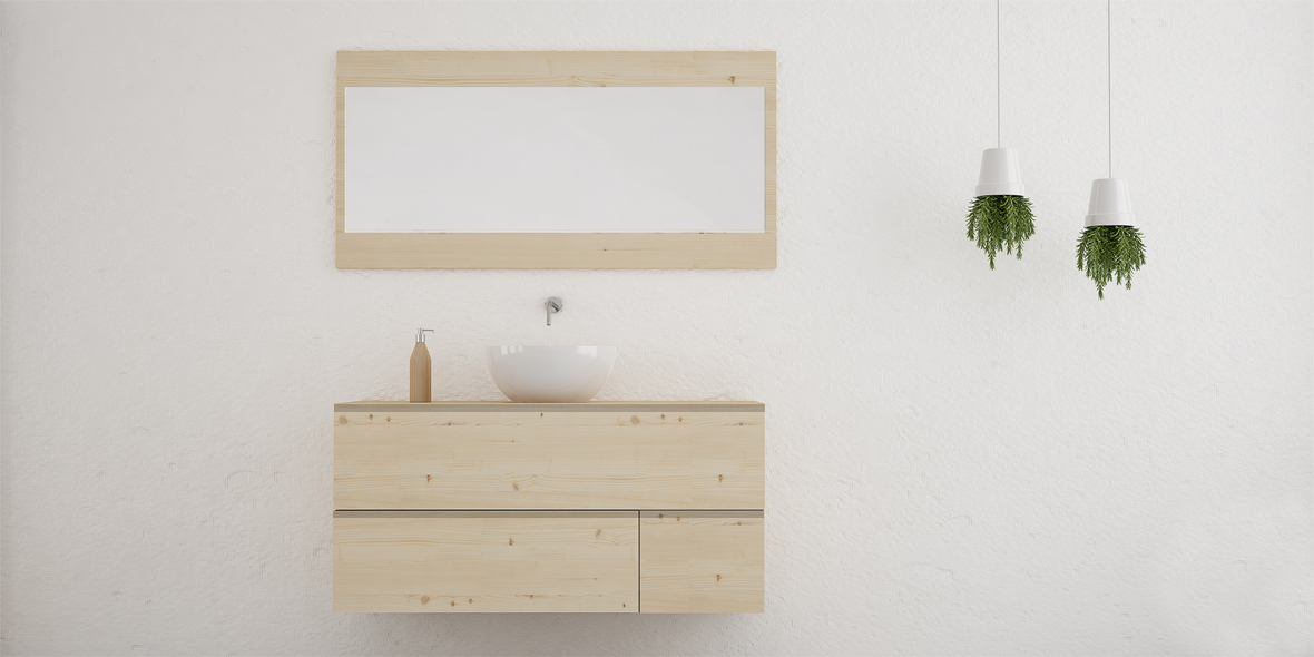 mueble de madera estilo escandinavo de diseño a medida