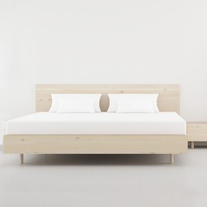 cama madera natural recta
