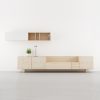 salones modernos modulares en madera natural