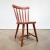 silla de madera maciza estilo nordico color teja