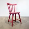 silla de madera de pino maciza nordica color frambuesa