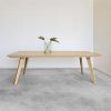 mesa comedor roble macizo natural estilo escandinavo