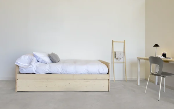 cama nido de madera maciza. Fabricación artesana. Se puede fa bricar en medidas especiales.